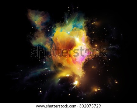 Universe Is Not Enough series. Composition of fractal elements, lights and textures with metaphorical relationship to fantasy, science, religion and design