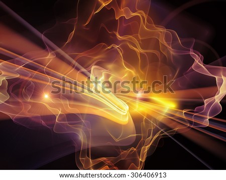 Light Trail series. Design made of light trails and forms to serve as backdrop for projects related to graphic design, science and technology