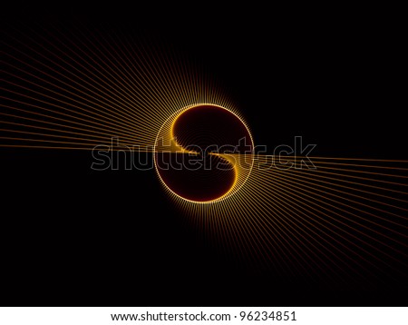 Abstract circular grid background suitable as a backdrop for projects on science and technology