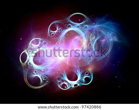 Fractal background suitable as backdrop for science and technology projects
