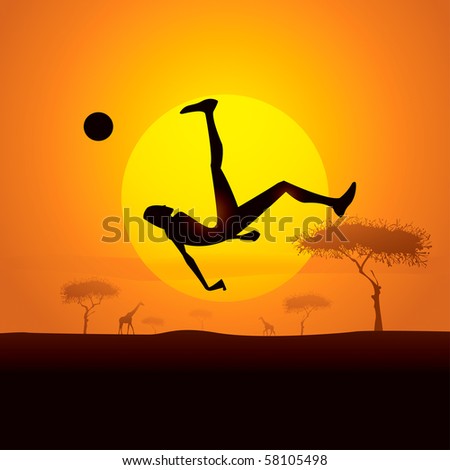 Kicking Ball Silhouette