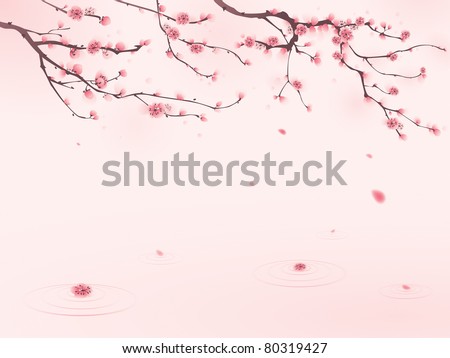 Cherry Flower Painting