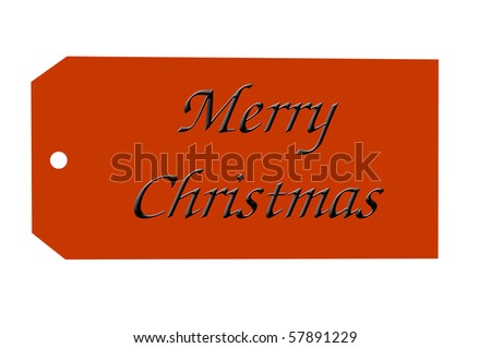 Merry Christmas Label