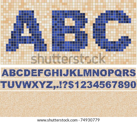 mosaic font
