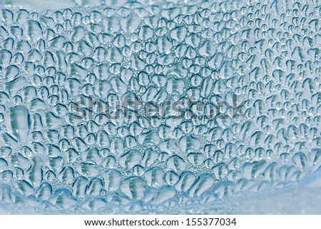 water drops on the glass as the background. macro