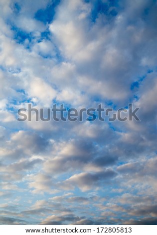 background of clouds in the sky