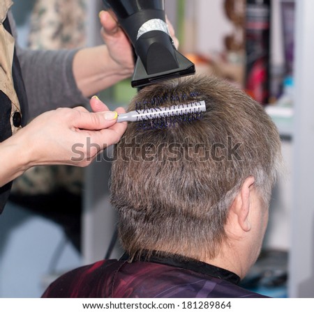 haircut at the beauty salon