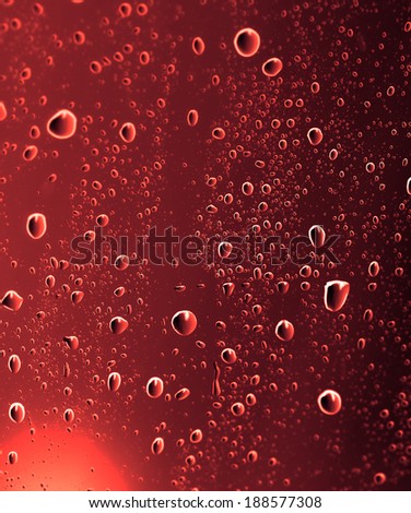 brown water drops on glass
