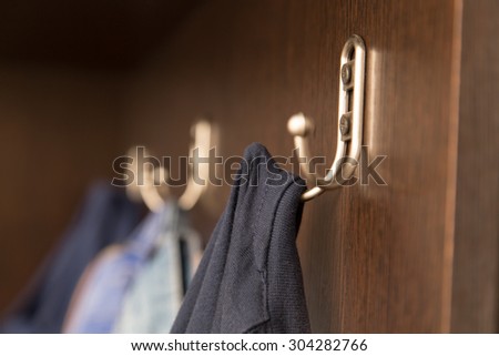 coat hook in the closet