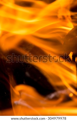 flames of fire as the background