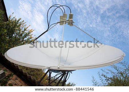 The satellite dish antenna is vital for modern communications