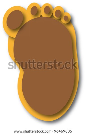Bigfoot Footprints. Stock Photo 96469835 : Shutterstock