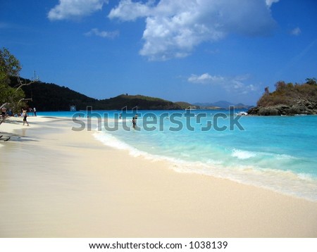 Trunk Bay beach on St. John, U.S. Virgin Islands