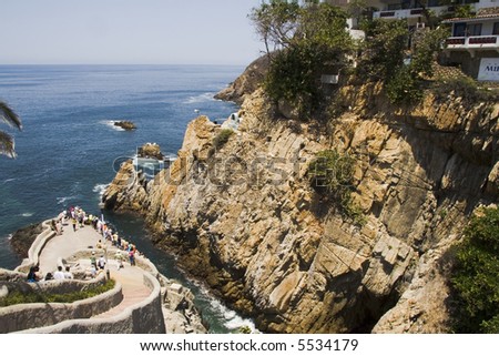 Cliff diving in Acapulco, Mexico