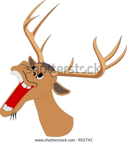 funny deer pictures. stock photo : Funny deer