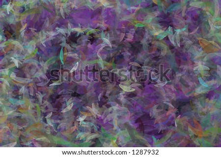 Painted Green and Purple Design