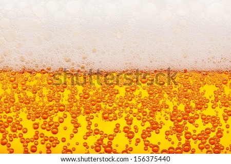 Seamless lager beer bubbles macro and froth texture