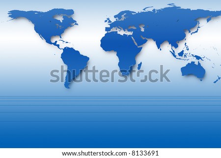  world map and perspective lines