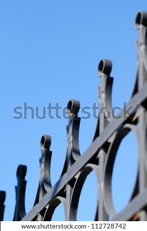 Metal Art, forged lattice wrought iron fences