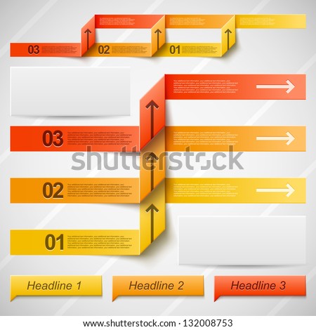 Infographic Ideas infographic colors : Set Of Vector Elements For Infographic In Warm Orange Colors ...