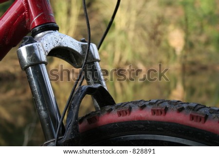 Mountain Bike, Suspension, Tyre and Suspension Forks.