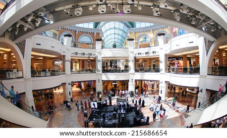 DUBAI, UAE - 12 December 2013: Mall of the Emirates in Dubai, UAE.