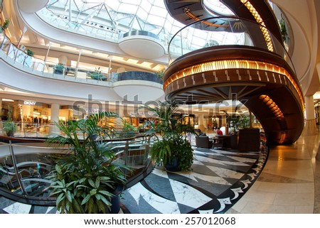 DUBAI, UAE - 3 December 2014: Mall of the Emirates in Dubai, UAE.