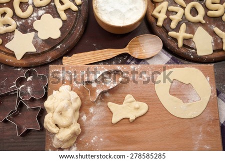 Alphabet cookies
