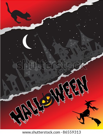 holiday Halloween (pumpkin costume night fire skull castle)