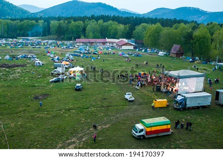 GORNI ALTAI, RUSSIA - may 11: multi-formatted music festival \