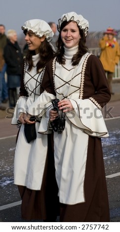 Carnaval parade of Maastricht 2007 (18-2-2007) French maids Napoleon
