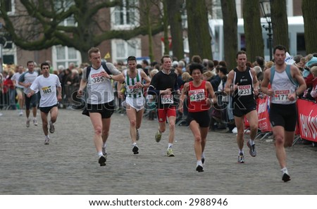 Marathon runners at the City-Pier-City loop the Hague 2007 (half marathon)