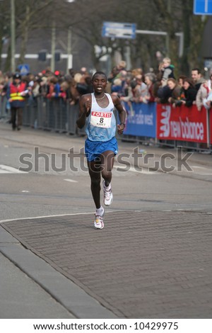Sammy Kibet at the City Pier City loop 2008 (half marathon). Sammy Kibet ended seventh