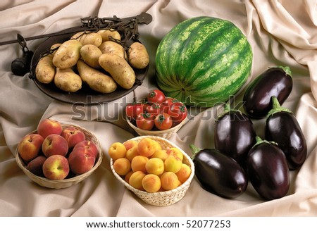 summer fruits and vegetables