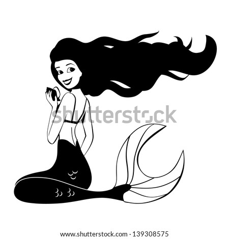 Mermaid Clip Art Free Vector   4vector