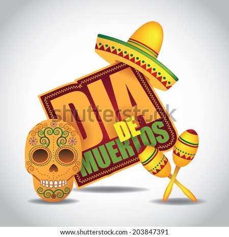 Dia de Muertos Mexican Day of the dead icon EPS 10 vector Dia de Muertos Mexican Day of the dead icon EPS 10 vector