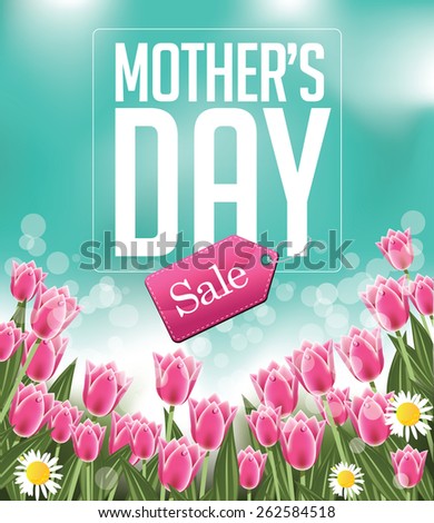 Mothers Day sale background royalty free illustration for greeting card, ad, promotion, poster, flier, blog, article, social media, marketing, flyer, web page, signage