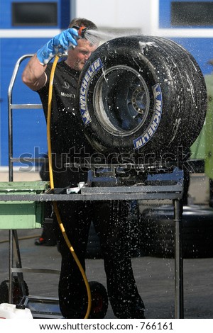 Washing tires I