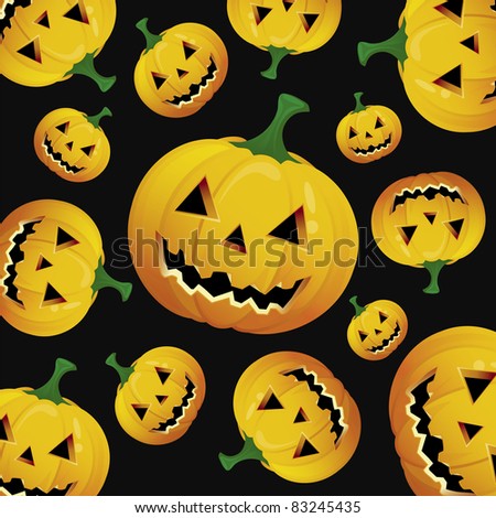Patterns spécial Halloween ! Stock-vector-halloween-pumpkin-pattern-83245435