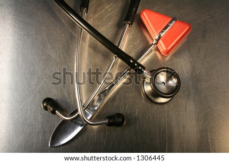 stethoscope and reflex hammer