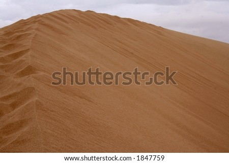 top of sand dune