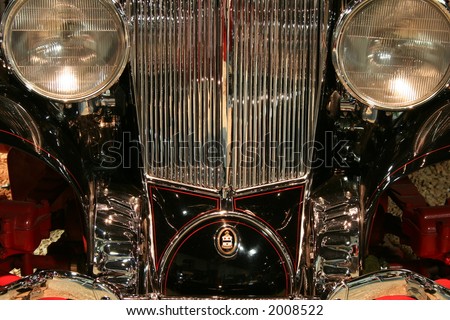 stock photo grill of old car