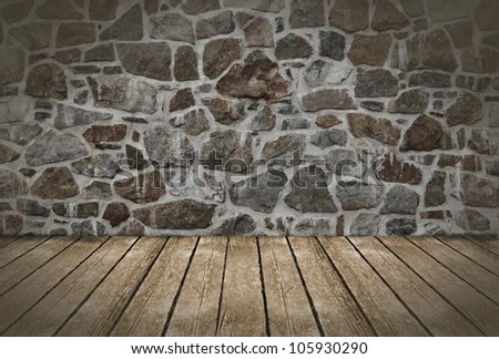 Wall and floor abstract background. Vintage.