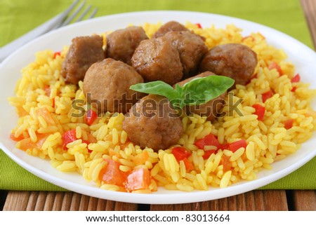 Rice And Meatballs