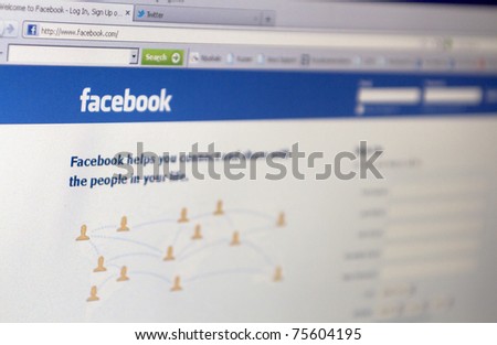 RIJEKA CROATIA APR 11 Homepage of Facebook.com the biggest social network website on April 11 2011 in Rijeka Croatia. RIJEKA CROATIA APR 11 Homepage of Facebook.com the biggest social network website on April 11 2011 in Rijeka Croatia.