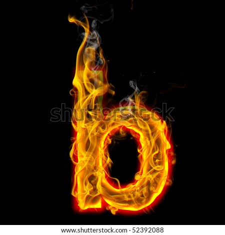 Burning Letter B Stock Photo 52392088 : Shutterstock