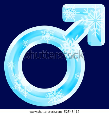 Ice female symbol (see also letters, numbers & symbols in my portfolio)
