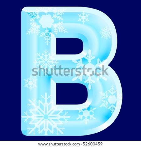 Ice letter ¨B¨ (see also letters, numbers & symbols in my portfolio)