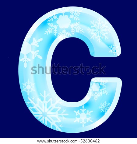 Ice letter ¨C¨ (see also letters, numbers & symbols in my portfolio)