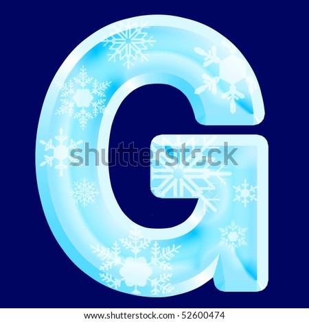 Ice letter ¨G¨ (see also letters, numbers & symbols in my portfolio)